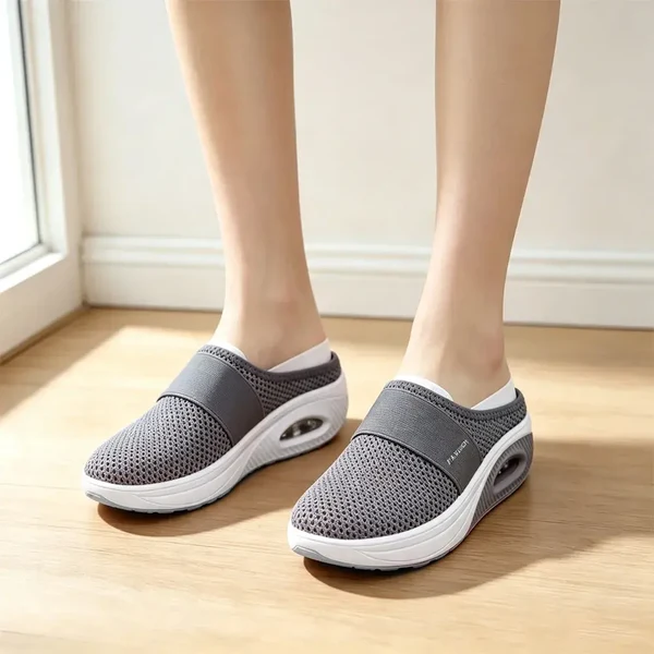 👟 Damskie buty płaskie, siateczka, amortyzująca ortopedyczna podeszwa
