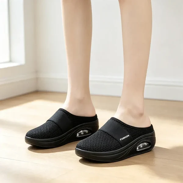 👟 Damskie buty płaskie, siateczka, amortyzująca ortopedyczna podeszwa
