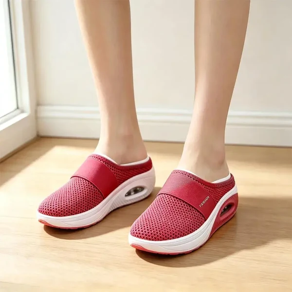 👟 Damskie buty płaskie, siateczka, amortyzująca ortopedyczna podeszwa