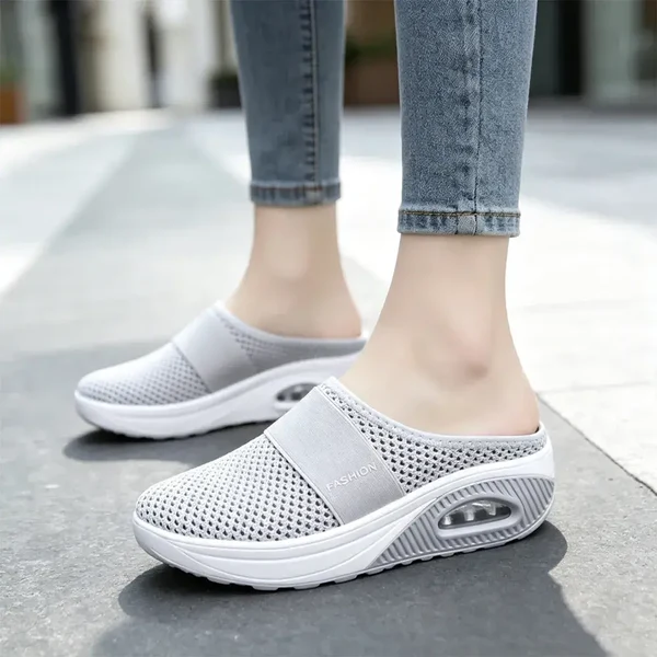 👟 Damskie buty płaskie, siateczka, amortyzująca ortopedyczna podeszwa