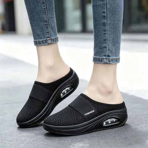 👟 Damskie buty płaskie, siateczka, amortyzująca ortopedyczna podeszwa