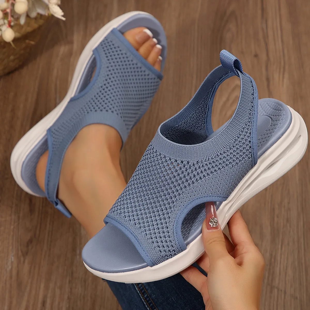 👡 Damskie bardzo wygodne sportowe sandały z podparciem łuku stopy