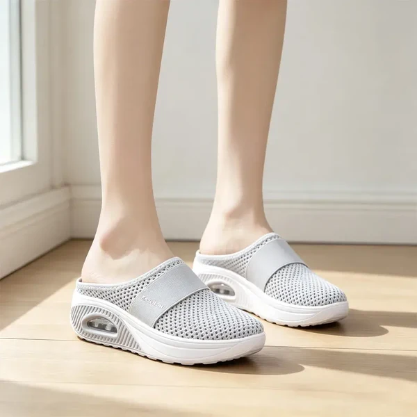👟 Damskie buty płaskie, siateczka, amortyzująca ortopedyczna podeszwa