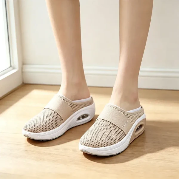 👟 Damskie buty płaskie, siateczka, amortyzująca ortopedyczna podeszwa