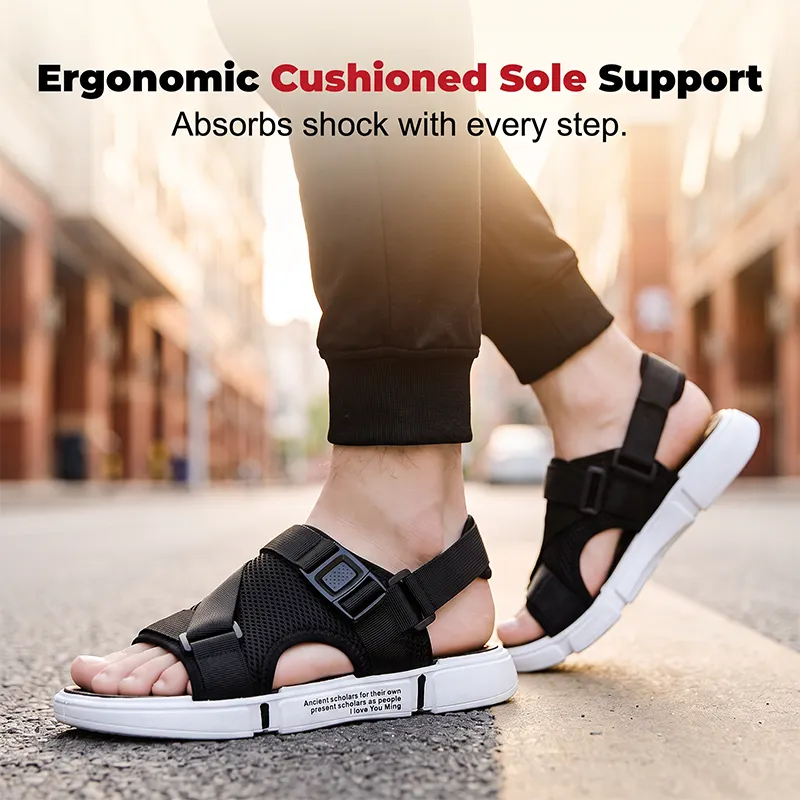 👟🌿Men's breathable open-toe sandals — lightweight, comfortable, sporty🌟