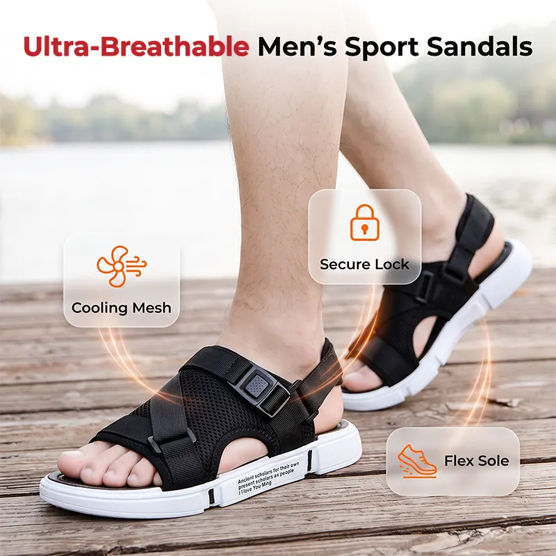 👟🌿Men's breathable open-toe sandals — lightweight, comfortable, sporty🌟