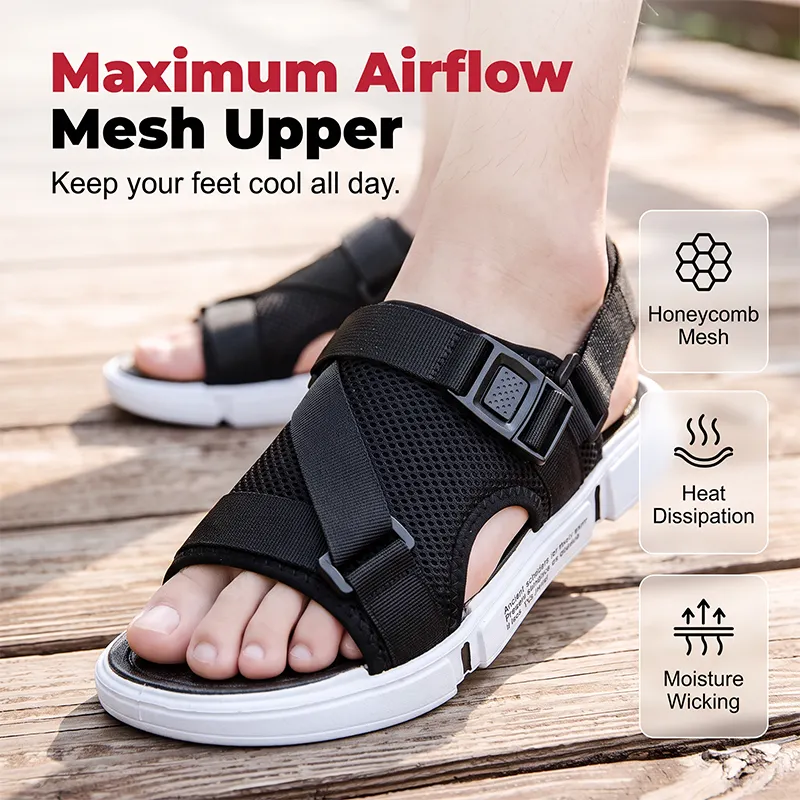 👟🌿Men's breathable open-toe sandals — lightweight, comfortable, sporty🌟