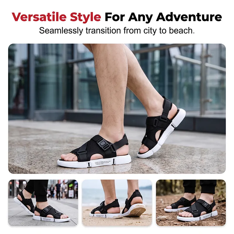 👟🌿Men's breathable open-toe sandals — lightweight, comfortable, sporty🌟