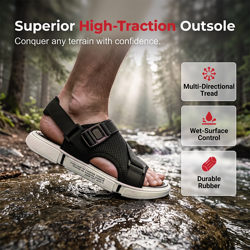 👟🌿Men's breathable open-toe sandals — lightweight, comfortable, sporty🌟