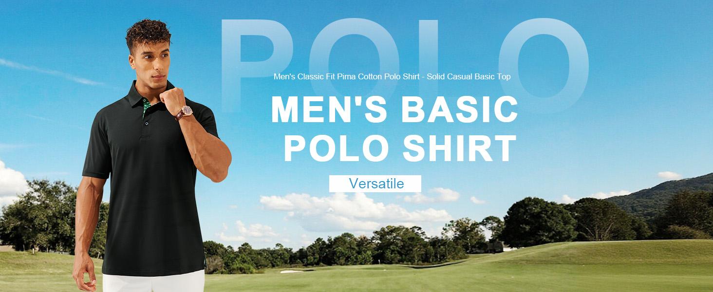 3-Pack Men's Polo Shirts – Soft Breathable Cotton, Comfortable Short Sleeve Casual Fit, Classic Collared Polo Shirts for Work, Golf, Travel & Everyday Wear DealsForYouDays