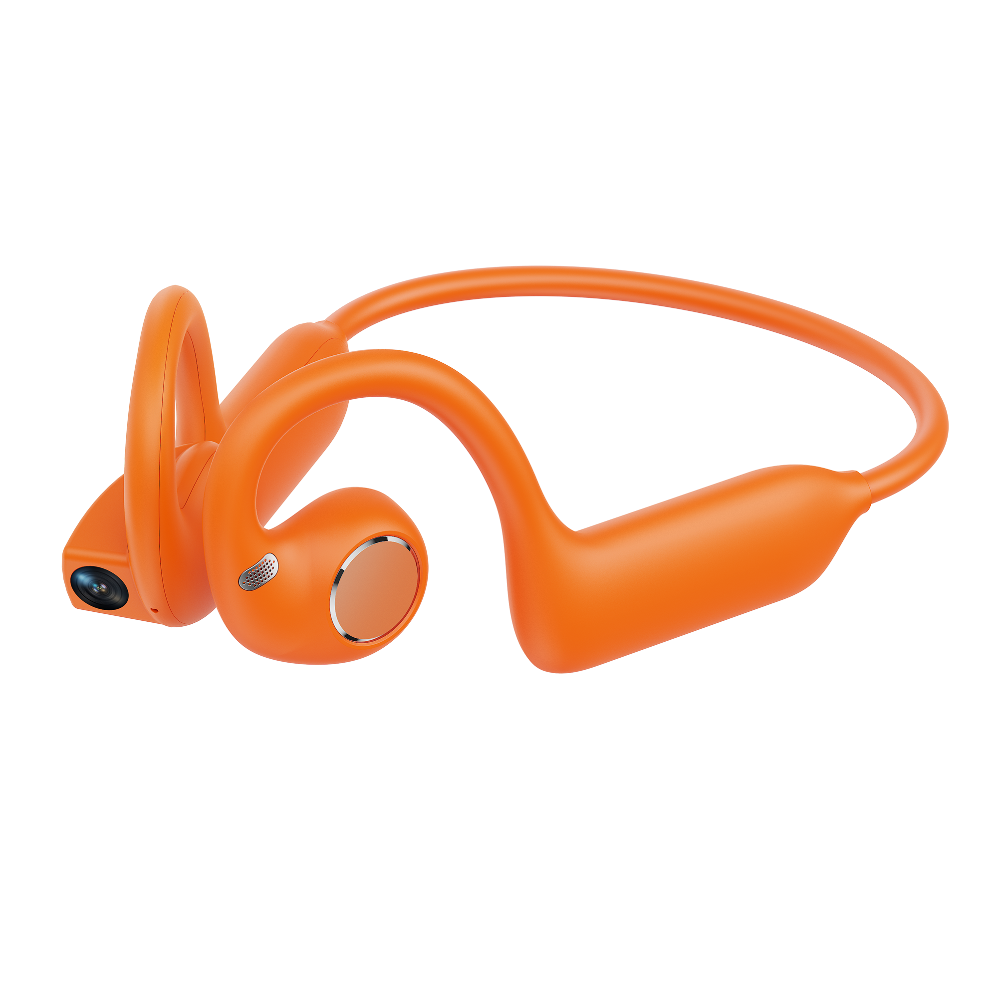 AI Smart Open-Ear Wearable with Camera & Audio