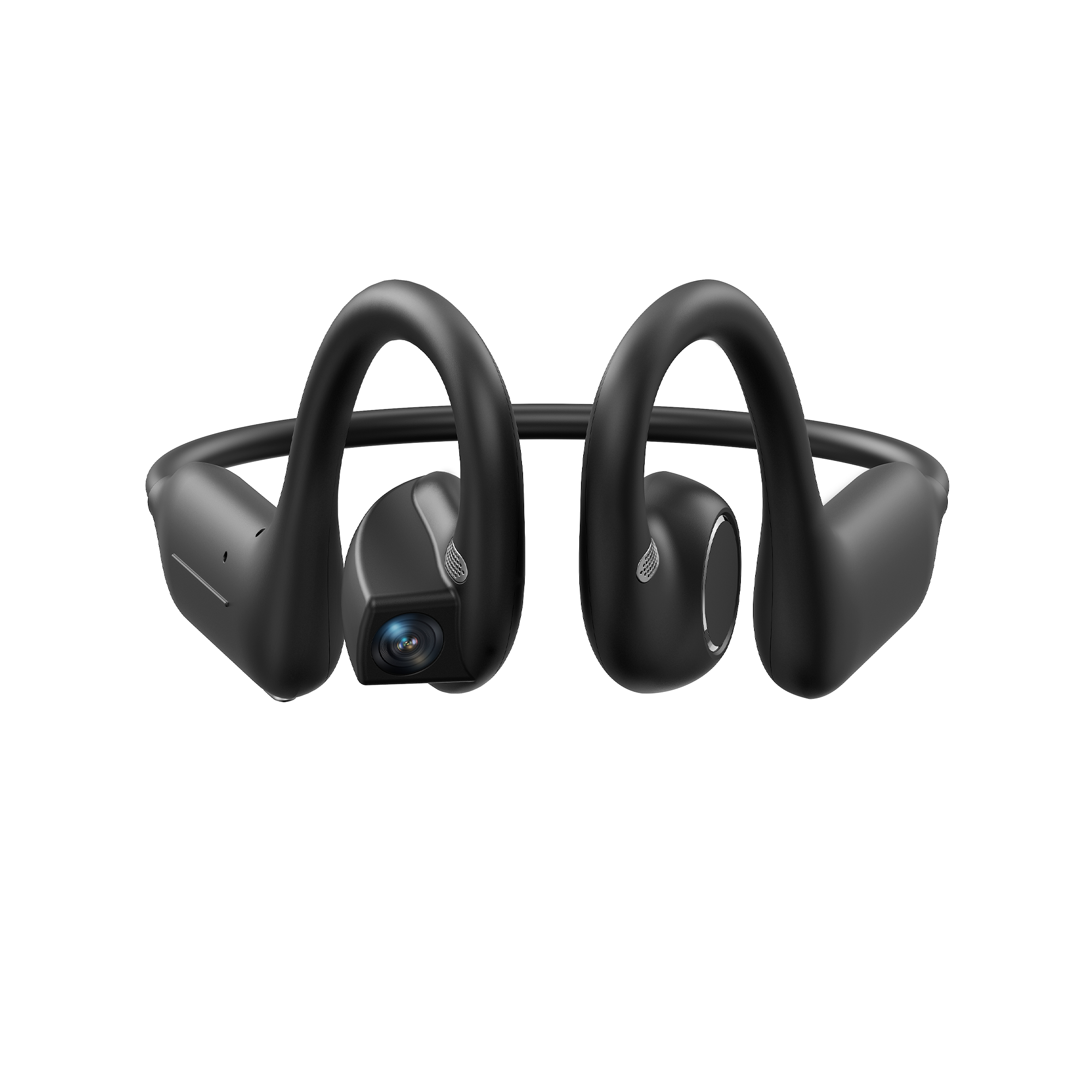 AI Smart Open-Ear Wearable with Camera & Audio
