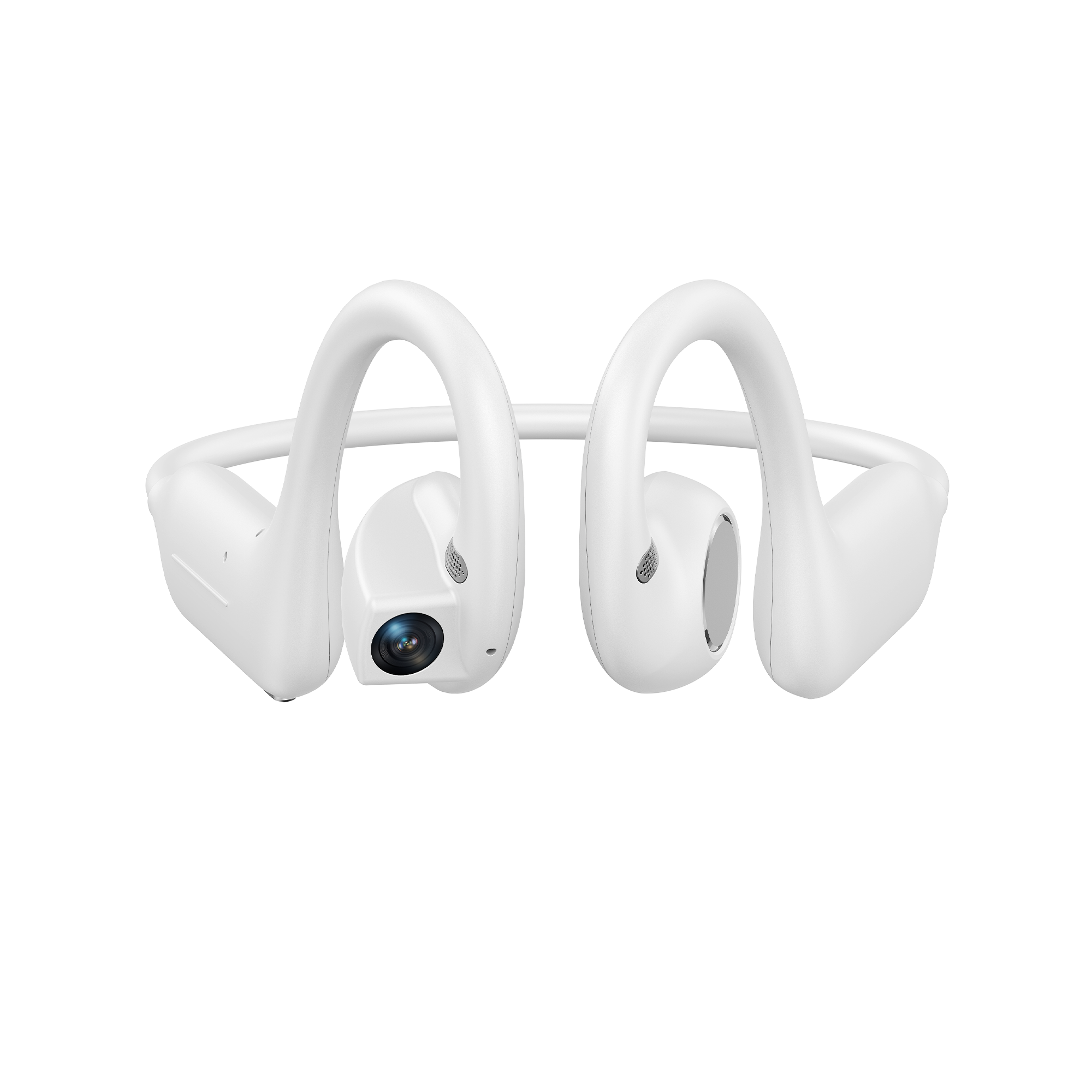 AI Smart Open-Ear Wearable with Camera & Audio