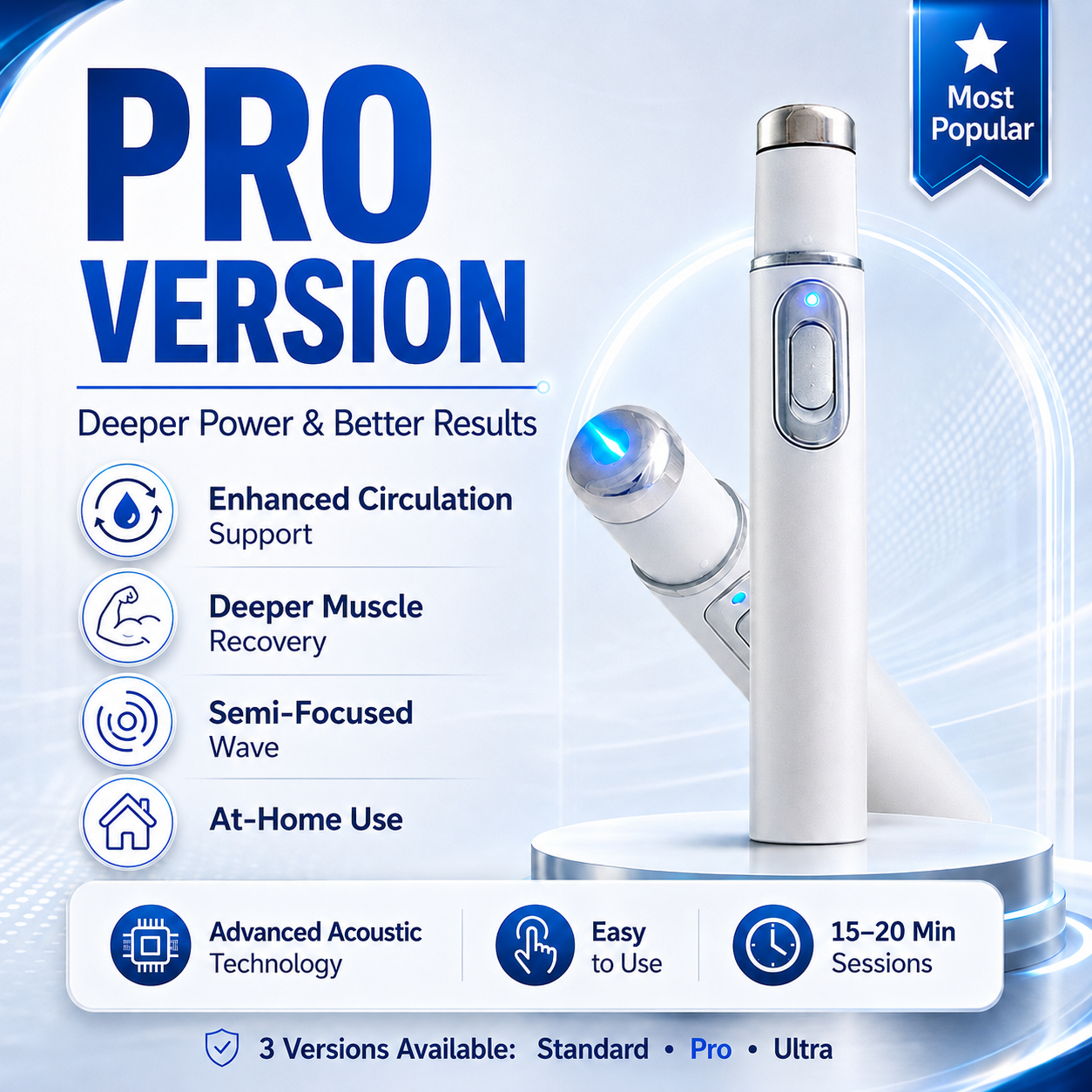Last Day 0f The 50% Off Sale🔥Ultrasonic Shock Wave Therapy Massager——Restore Circulation. Relieve Deep Pain. Rebuild Male Confidence.