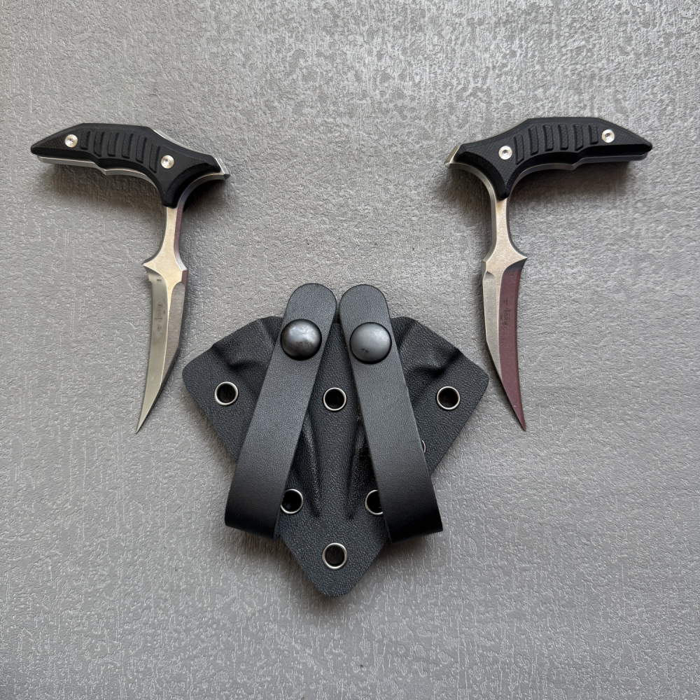 One-piece steel high hardness claw knife