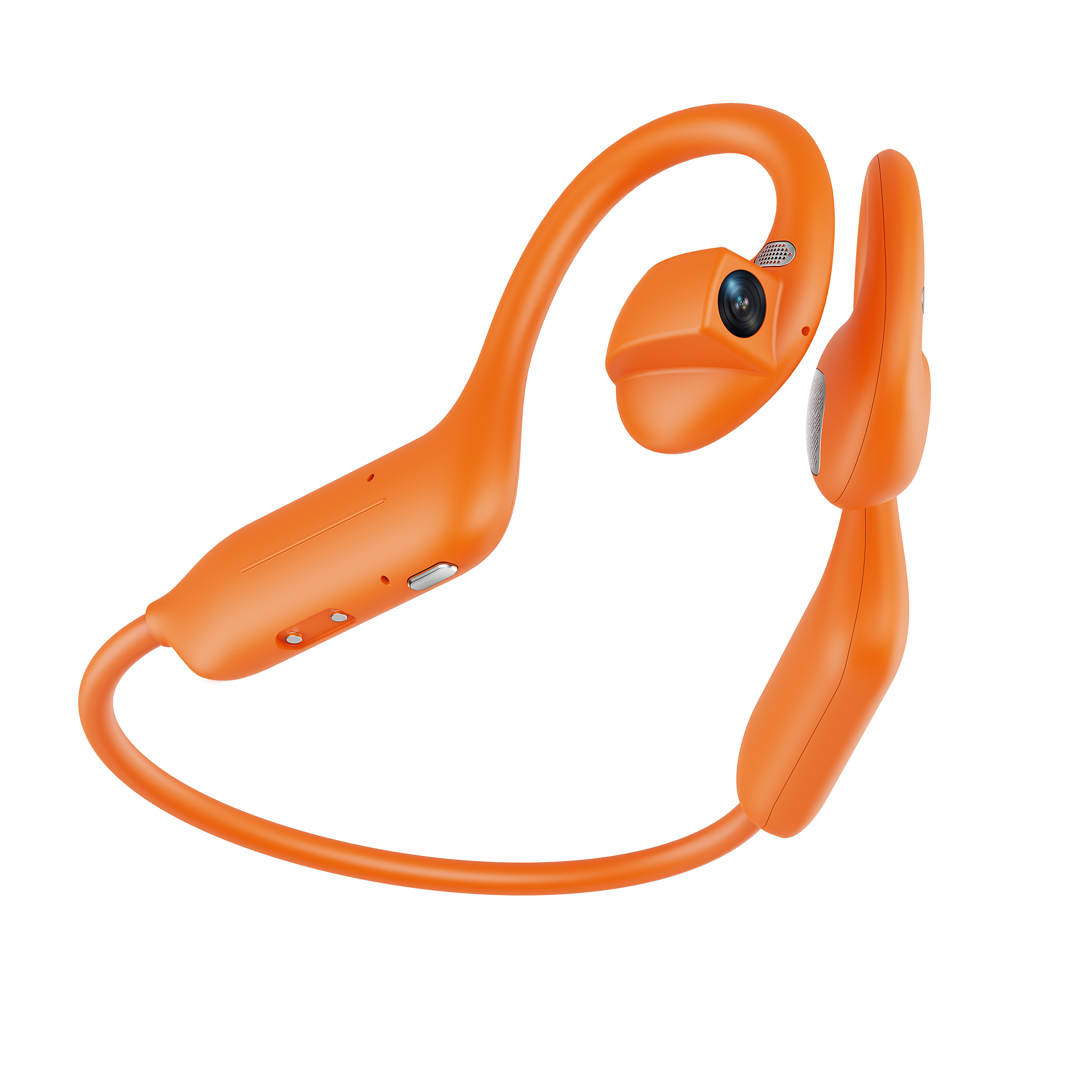 AI Smart Open-Ear Wearable with Camera & Audio