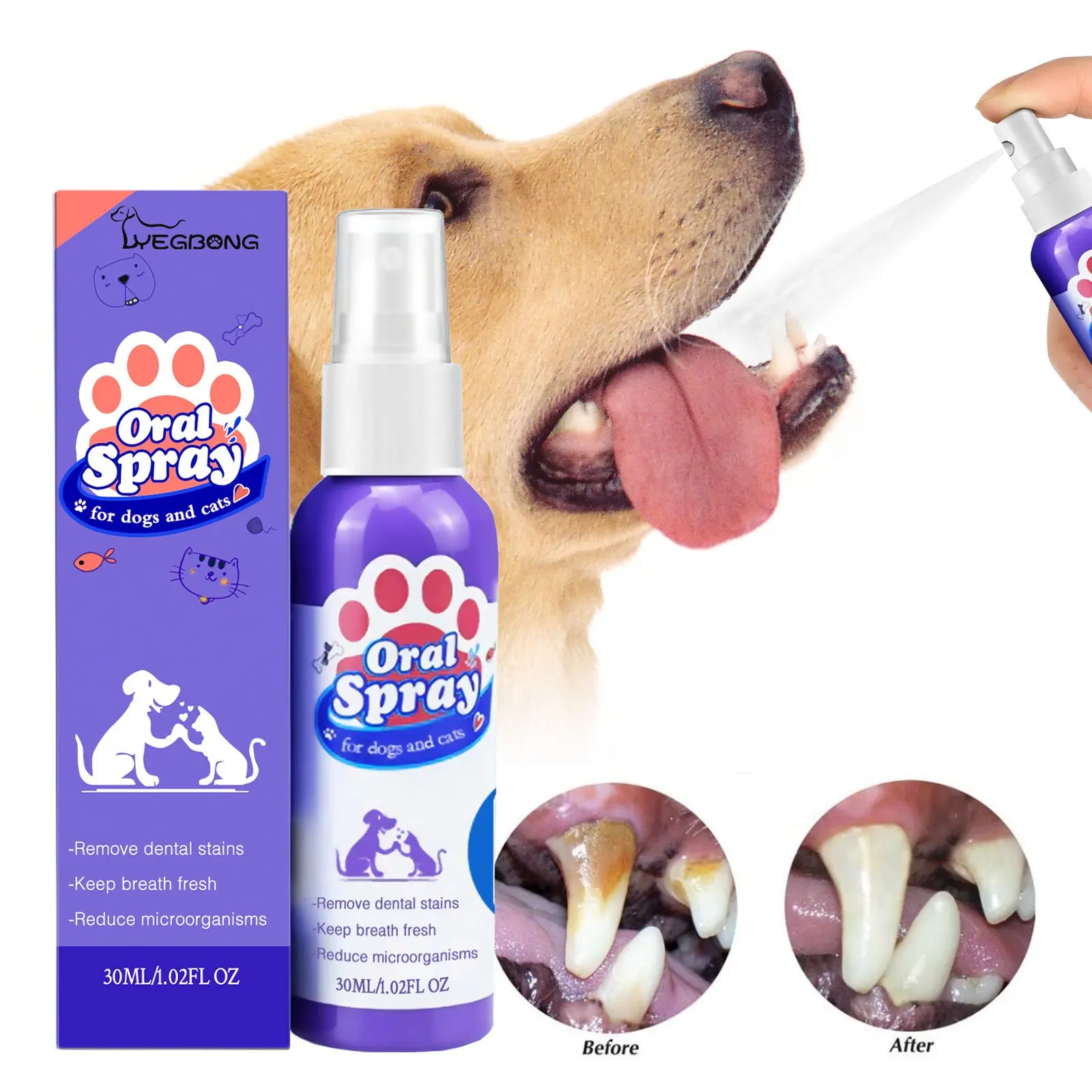 Pet Dental Care Breath Spray