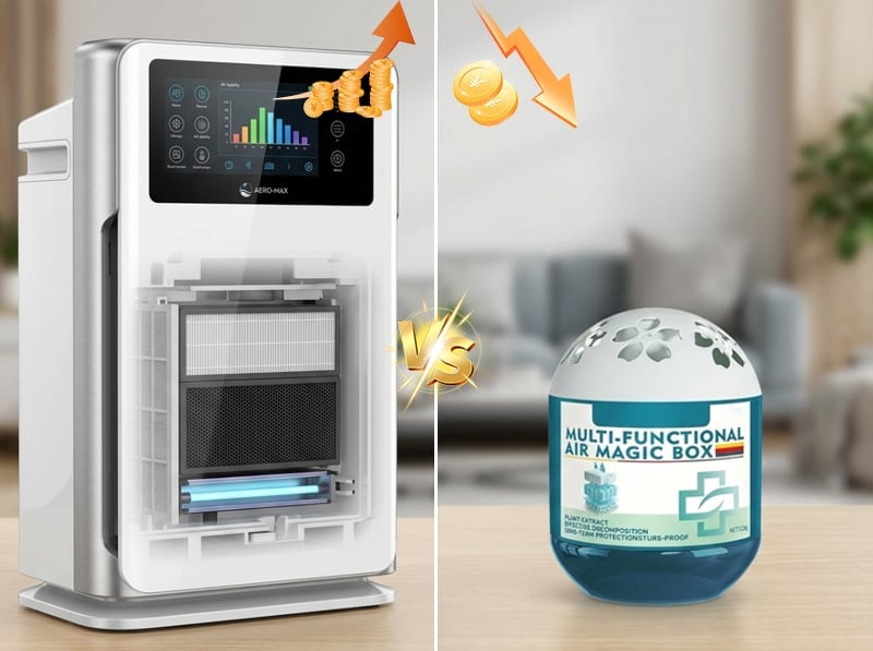 Outperforms electric purifiers