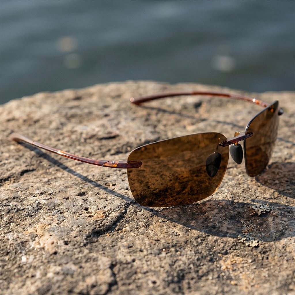 【ANY 3 ONLY $39.97 + FREE SHIPPNGG 】AeroFit RX052 Rimless Polarized Sunglasses | UV400