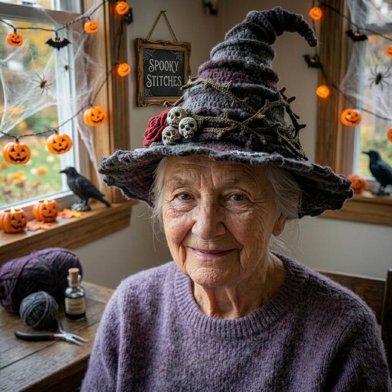 🎃 HALLOWEEN SPECIAL: ENJOY 50% OFF TODAY ONLY! Handcrafted Spooky Witch Hat