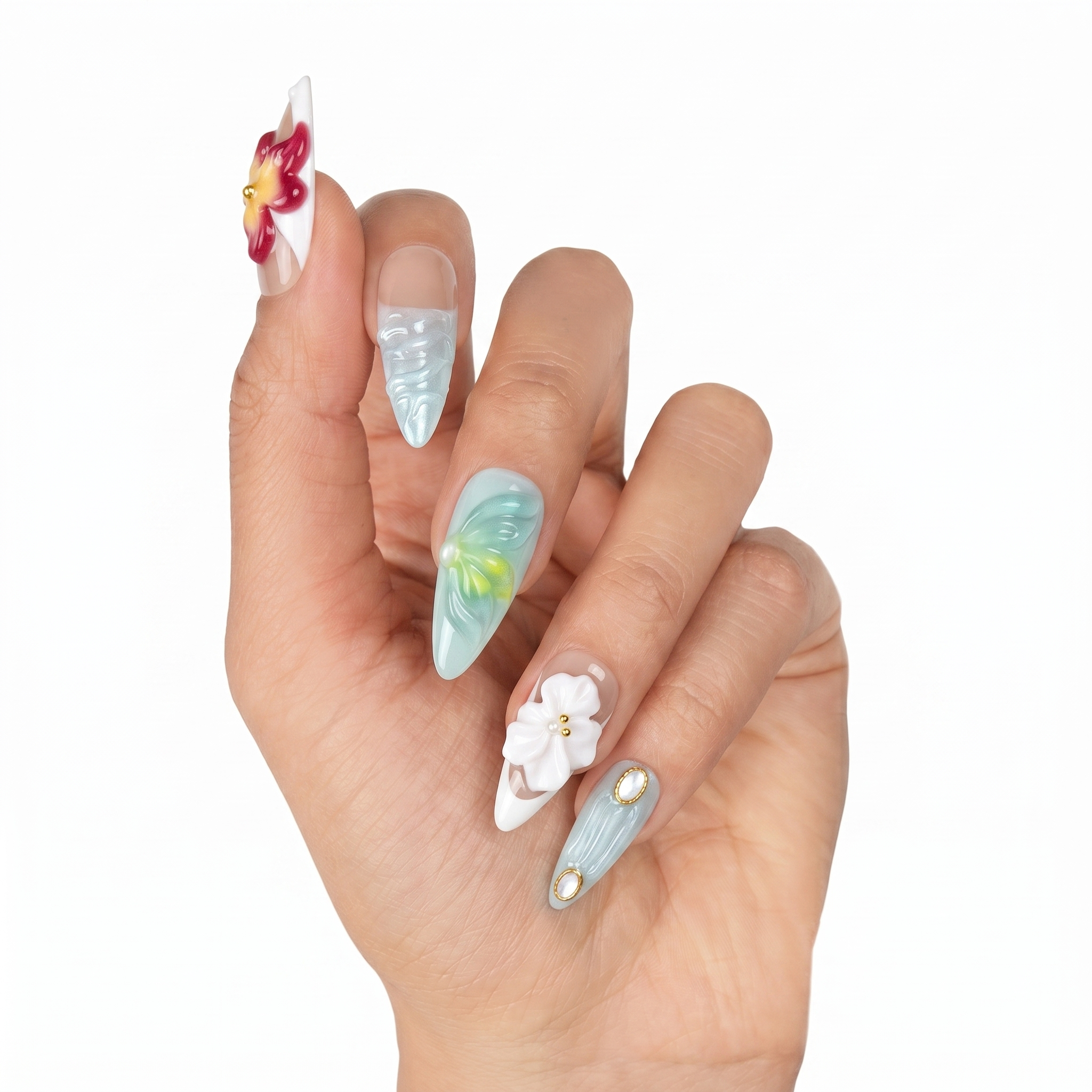 Fantasy Shell & 3D Florals