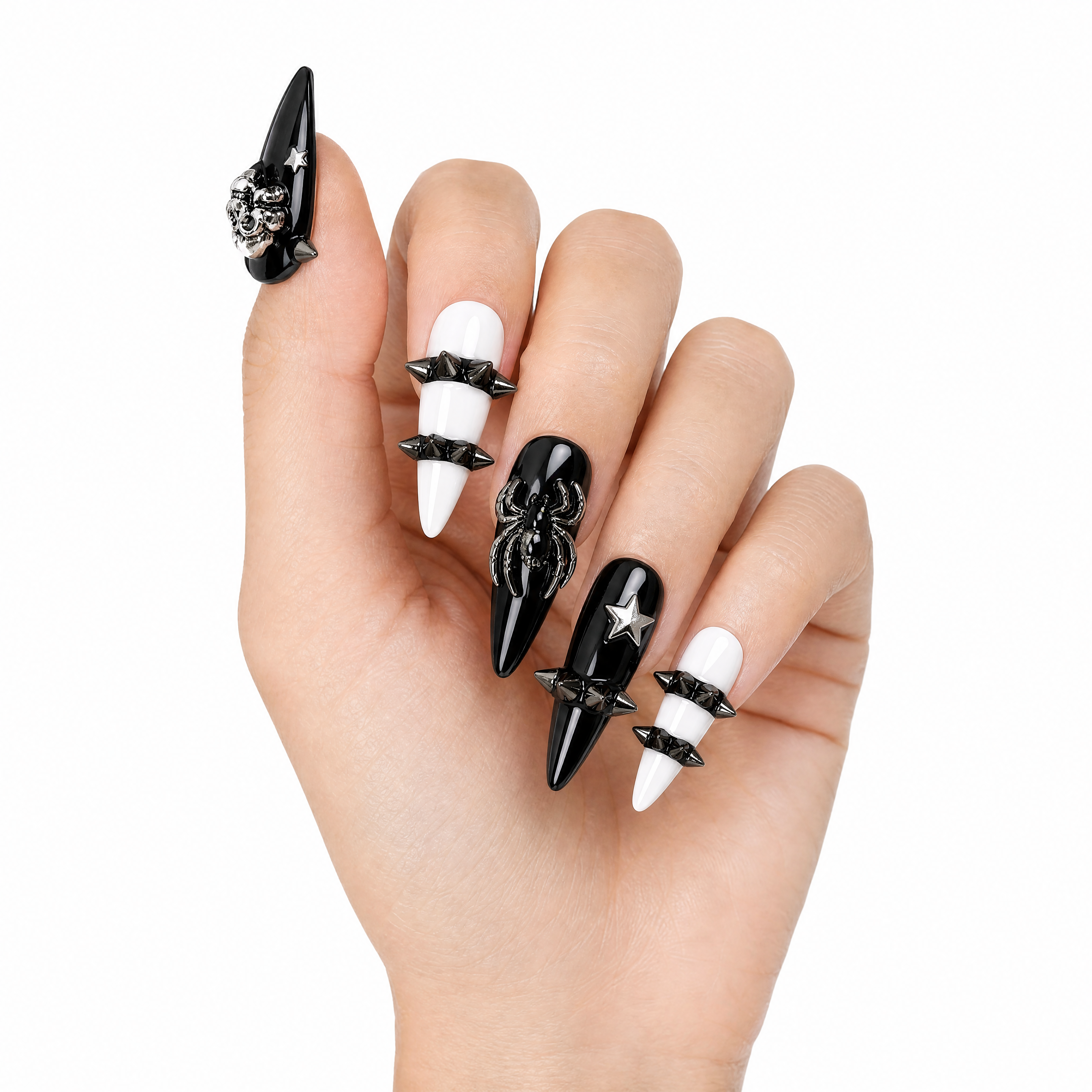 Heavy Metal Gothic Spike & Skull