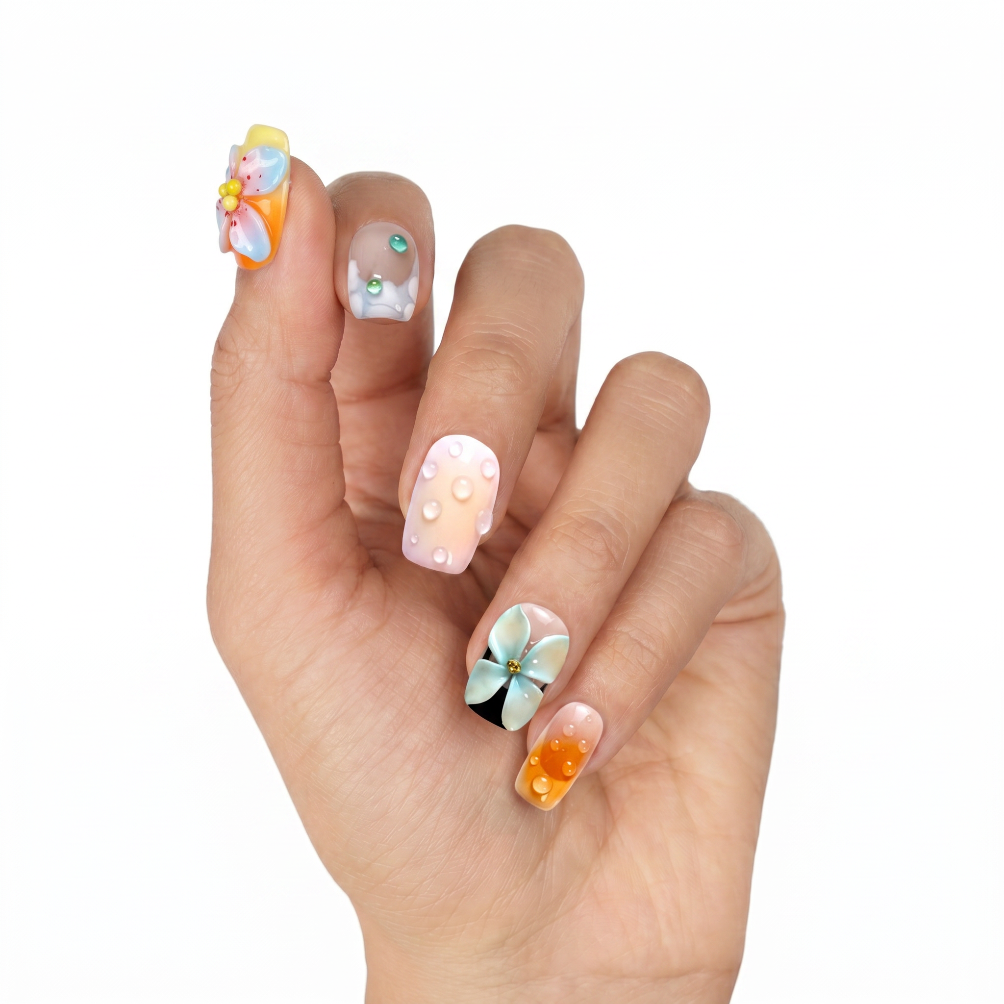 Mila Pop Tropical Bloom & Dewdrop Gradients
