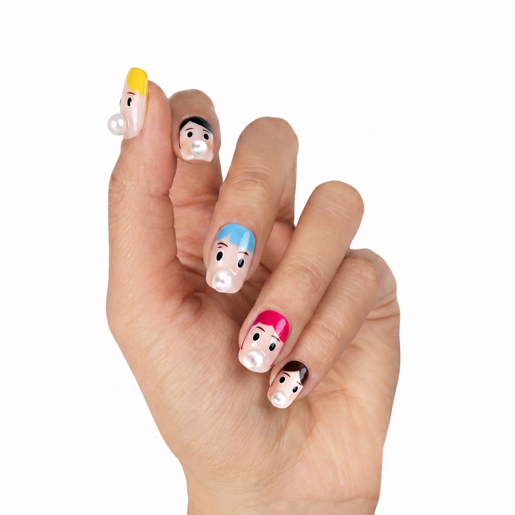 Retro Bubblegum Pop Dolls & 3D Pearl Bubbles