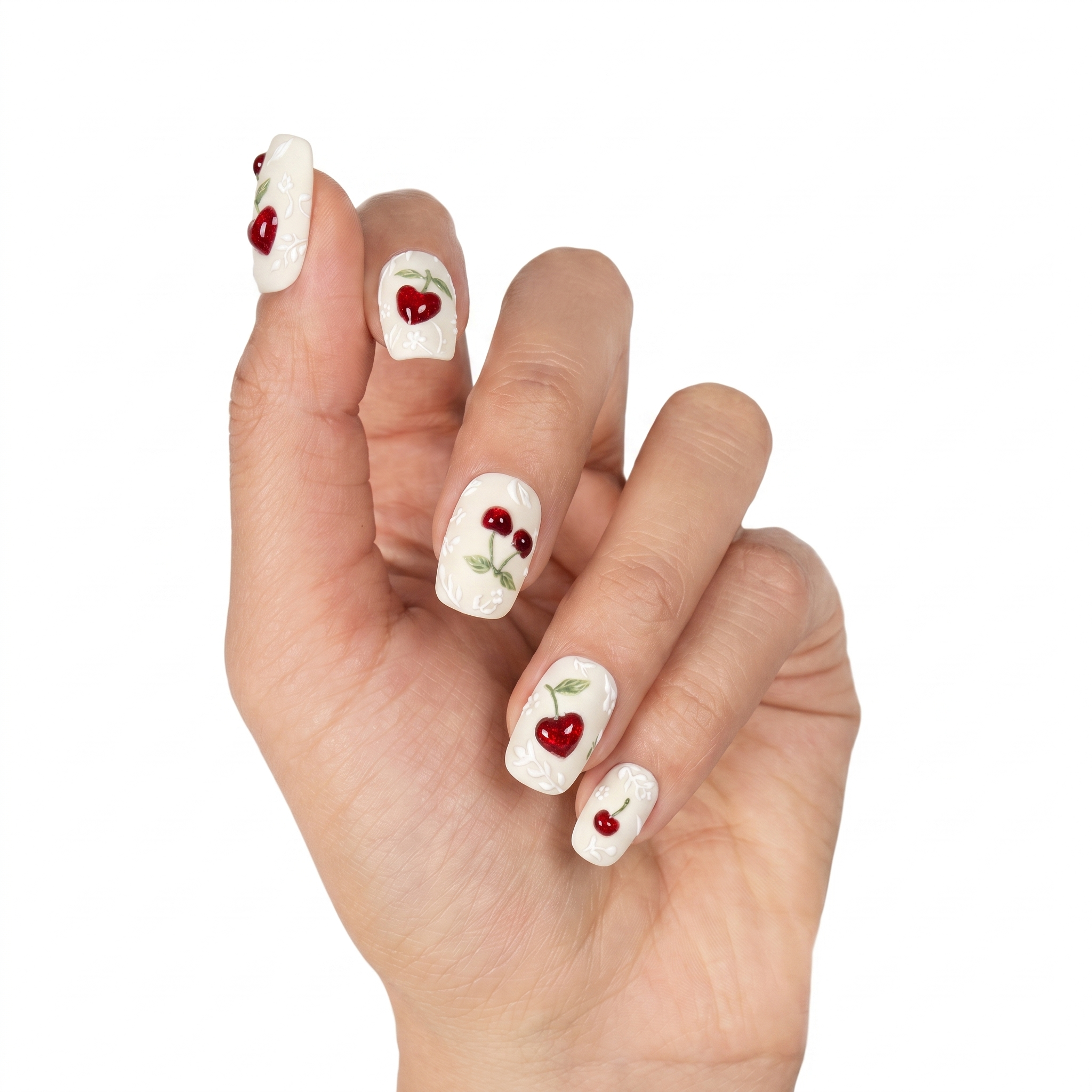3D Embossed Botanical Matte & Juicy Cherry Magnetics