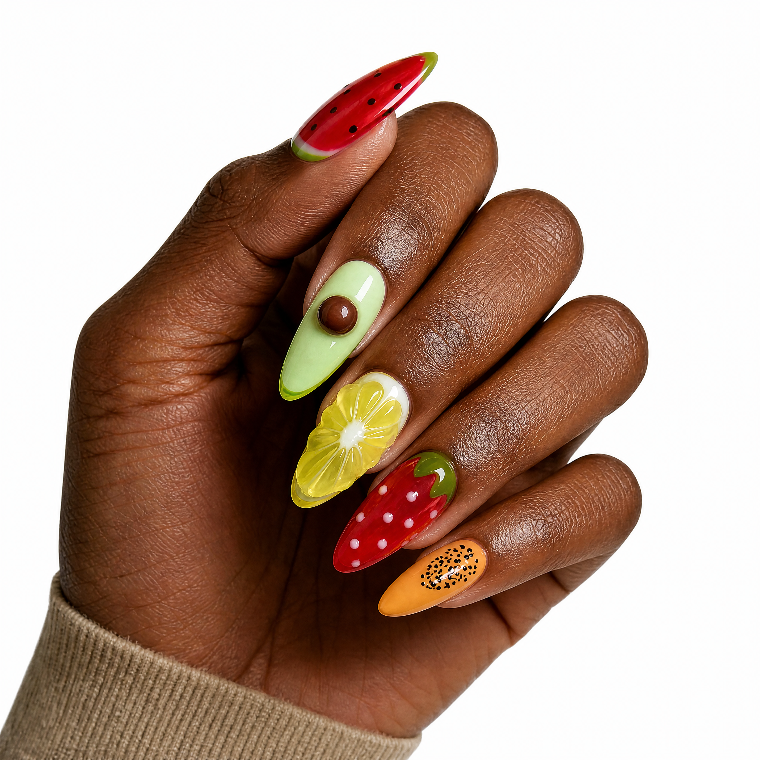 3D Juicy Fruit Harvest & Mismatched Tropical Gradients
