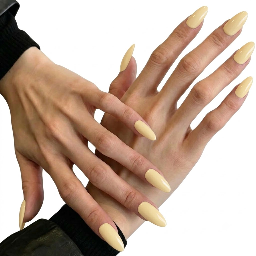 Jolifeu Classic Nude Almond Press on Nails - Minimalist Essential