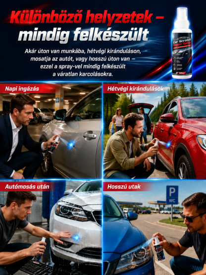 ✨ Nano Karcjavító Spray | 3 mp-es Gyorsjavítás | Minden Autószínhez Tökéletes 🚗