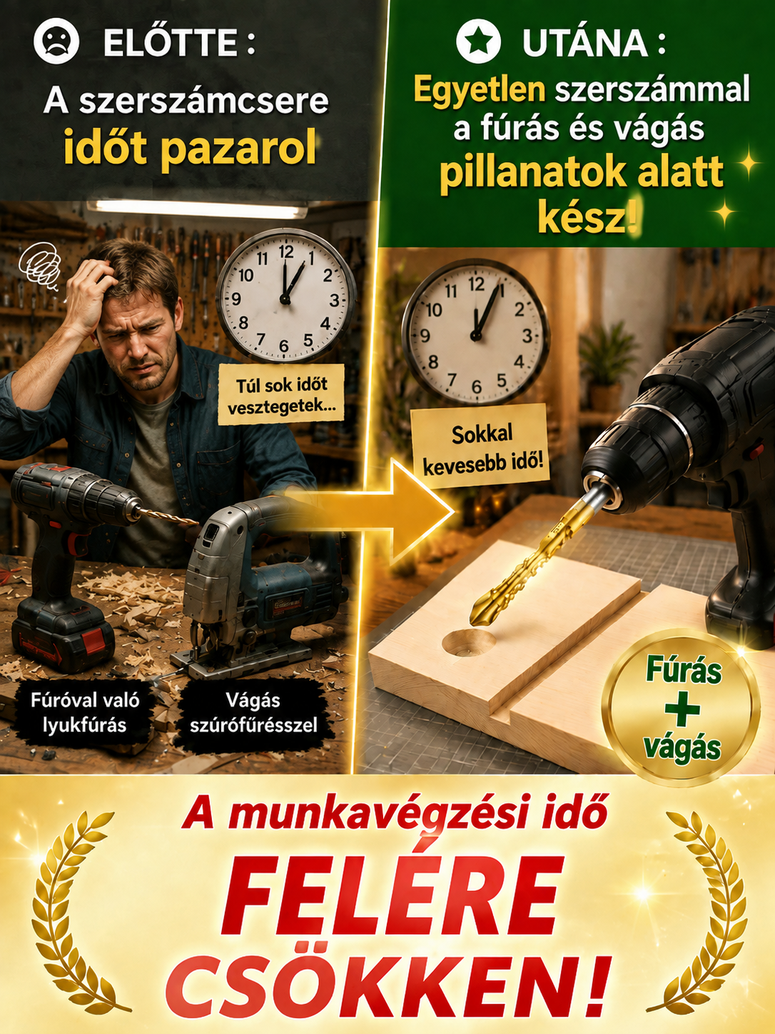 【Fúrás és Vágás Egyben】Űripari Titán HSS Csodafúró | 800°C Hőálló, Fémhez és Fához