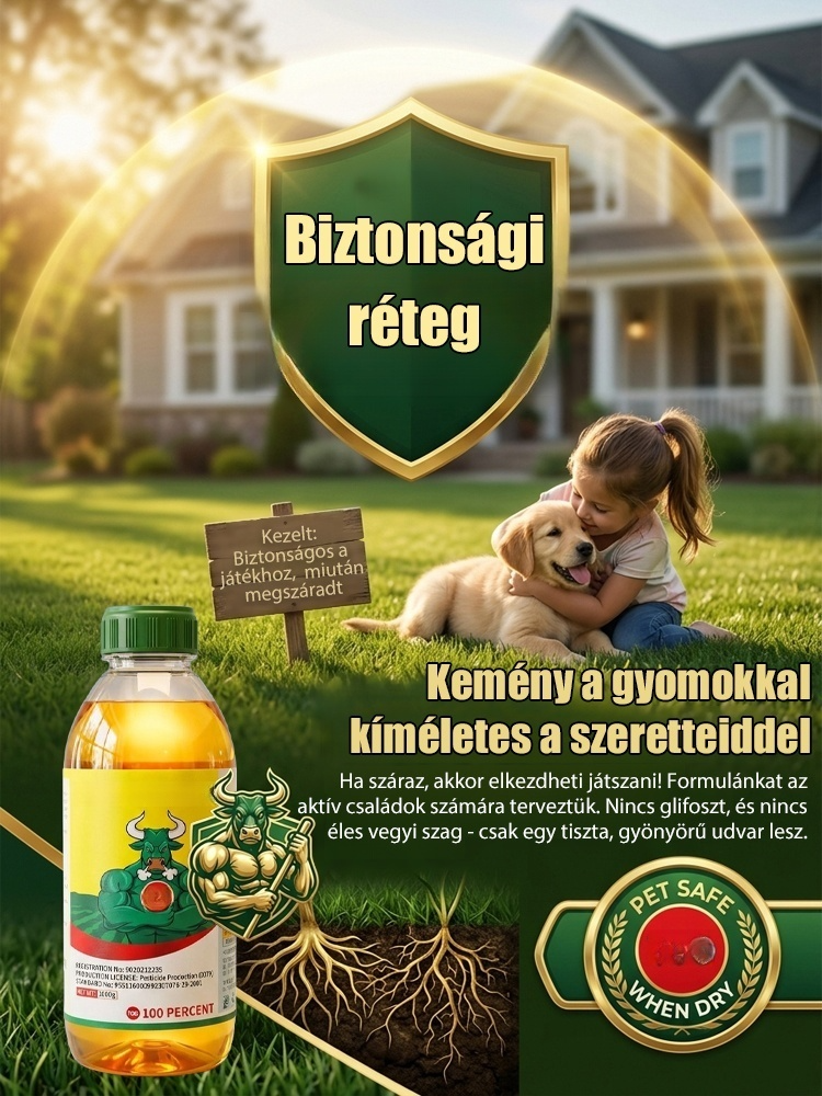 Ultimátum Gyomirtó és Gyökérpusztító | Villámgyors Hatás 2-4 Óra Alatt | Nincs Visszanövés