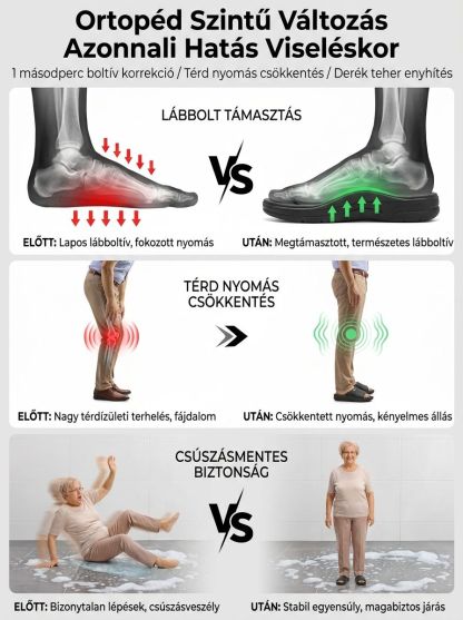 Prémium 3D Ergonomikus Papucs | 4cm Vastag Talpú Kényelem