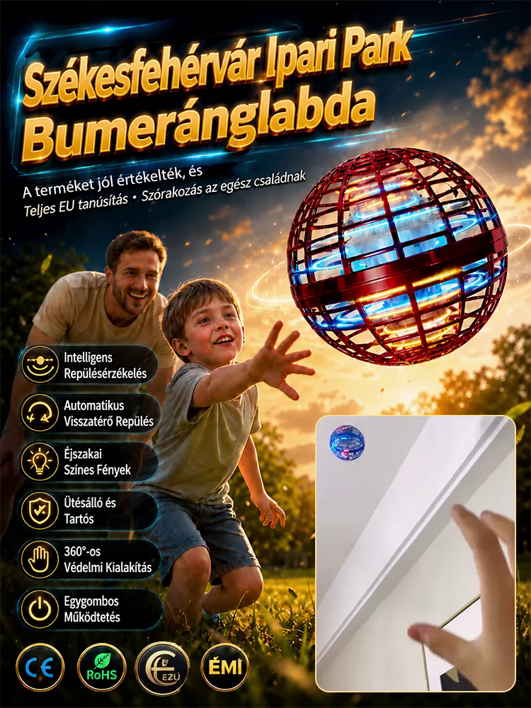 Mágikus Repülő Labda | Kézzel Irányítható UFO Bumeráng 🛸