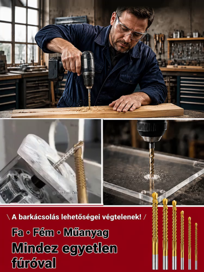 【Fúrás és Vágás Egyben】Űripari Titán HSS Csodafúró | 800°C Hőálló, Fémhez és Fához