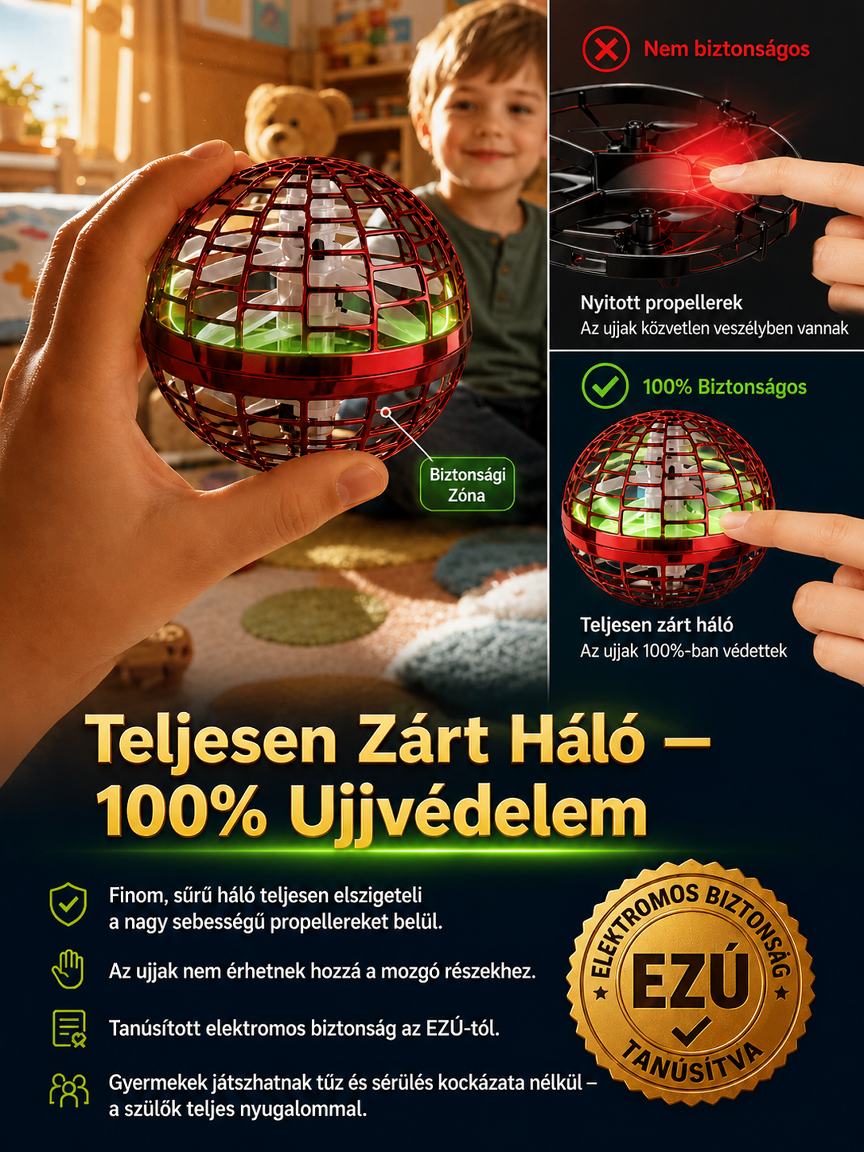 Mágikus Repülő Labda | Kézzel Irányítható UFO Bumeráng 🛸