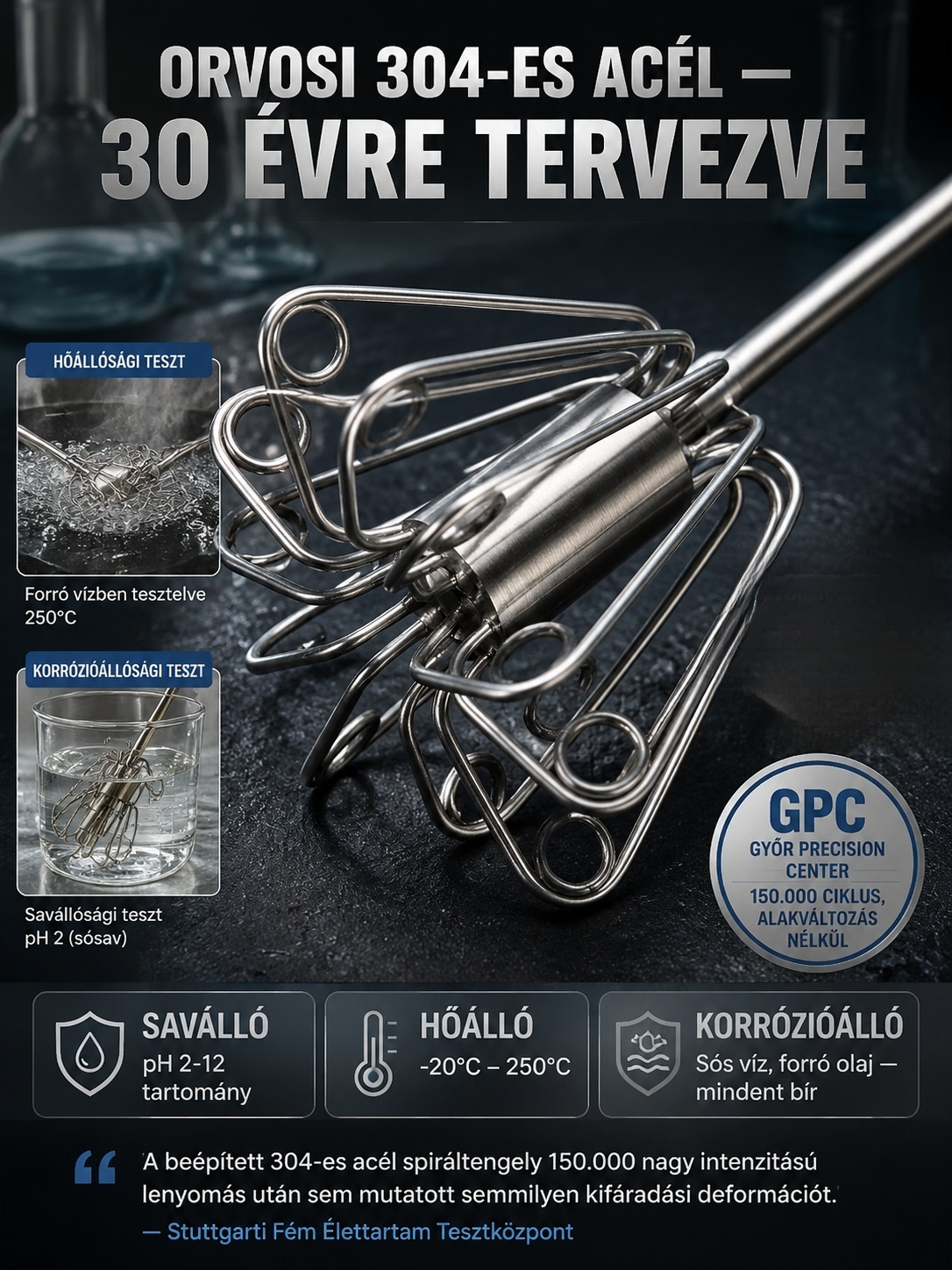 【50.000+ Eladott】Áram Nélküli Turbó Habverő | 3 Mp Habosítás | Védi a Csuklóját | Öntisztító