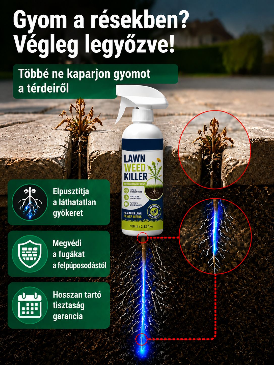 Professzionális kerti bambuszirtó szer - Német formula & kutyabarát kivitel