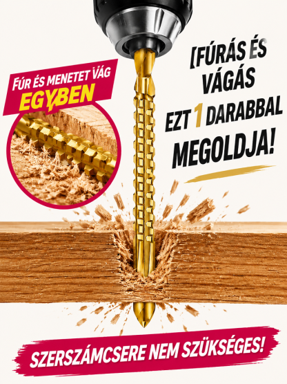 【Fúrás és Vágás Egyben】Űripari Titán HSS Csodafúró | 800°C Hőálló, Fémhez és Fához