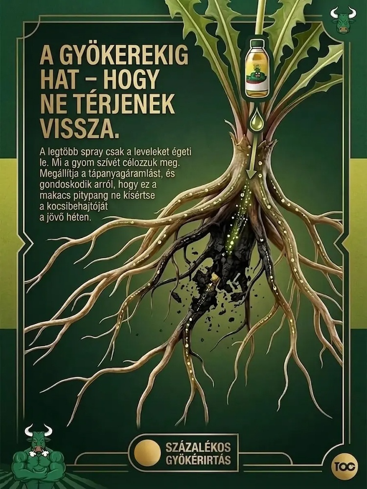 Ultimátum Gyomirtó és Gyökérpusztító | Villámgyors Hatás 2-4 Óra Alatt | Nincs Visszanövés