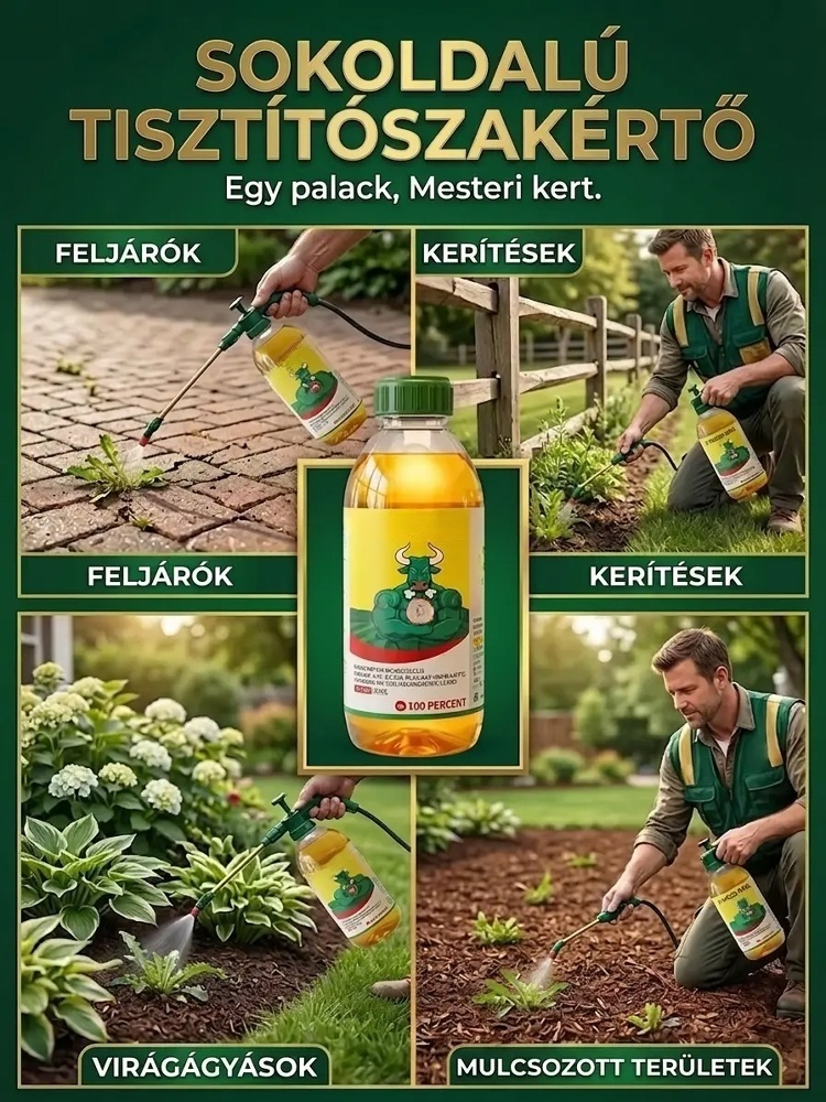 Ultimátum Gyomirtó és Gyökérpusztító | Villámgyors Hatás 2-4 Óra Alatt | Nincs Visszanövés