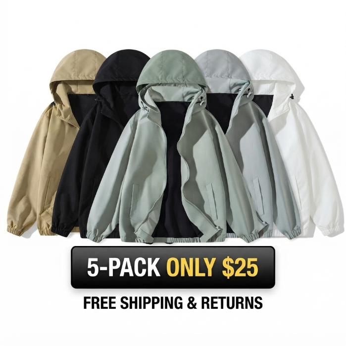Unisex Zip Up Jackets Vintage Washed Coat Streetwear Hoodies Unisex