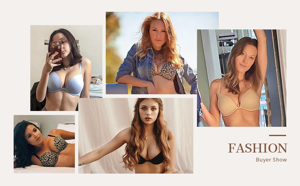 Wingslove Deep V Push Up Padded T-shirt Bra Everyday Bras For Womenswear Outfit Enhancer Outdoorfun Low Plunge Breathable Mesh Classic Style Wingslove Deep V Push Up Padded T-shirt Bra Everyday Bras For Womenswear Outfit Enhancer Outdoorfun Low Plunge Breathable Mesh Classic Style