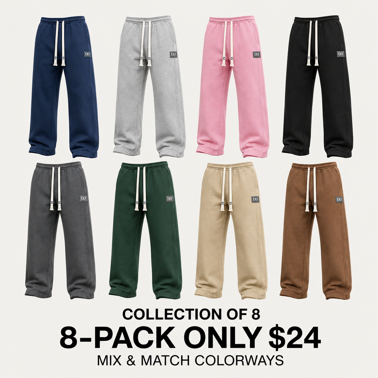 🔥Men's Baggy Fleece Sweatpants - Loose Fit Casual Streetwear Jogger Pants