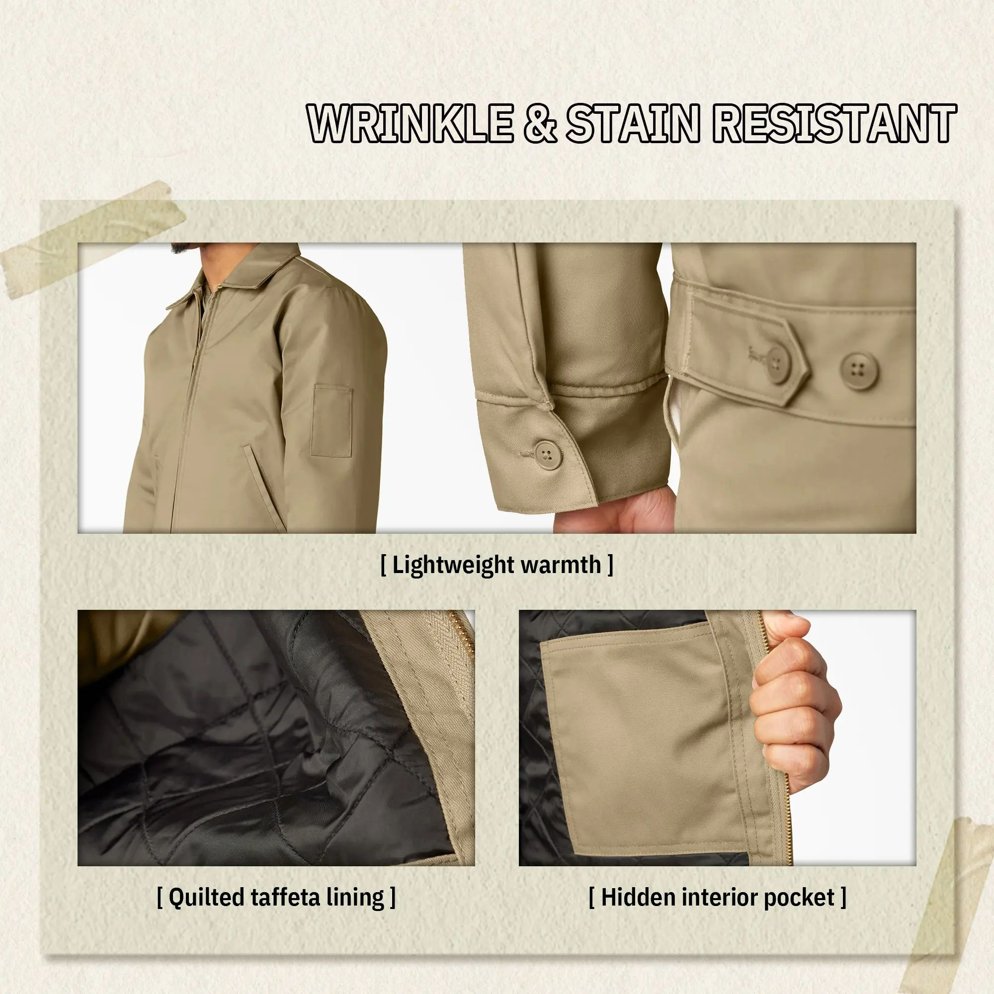 Insulated Eisenhower Jacket, Full Zip Work Jacket