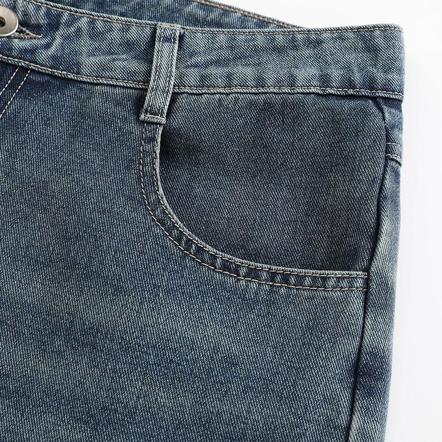 3-piece set of multi-color vintage washed wide-leg knee-length denim shorts made from cotton fabric; loose draping design, high-waisted relaxed fit, streetwear style. Suitable for summer daily wear, strolling, skateboarding, beach trips, and outings. Fash 3-piece set of multi-color vintage washed wide-leg knee-length denim shorts made from cotton fabric; loose draping design, high-waisted relaxed fit, streetwear style. Suitable for summer daily wear, strolling, skateboarding, beach trips, and outings. Fash