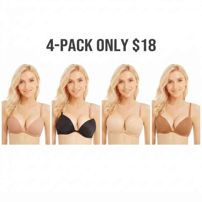 Deep V Push Up Padded T-shirt Bra Everyday Bras For Womenswear