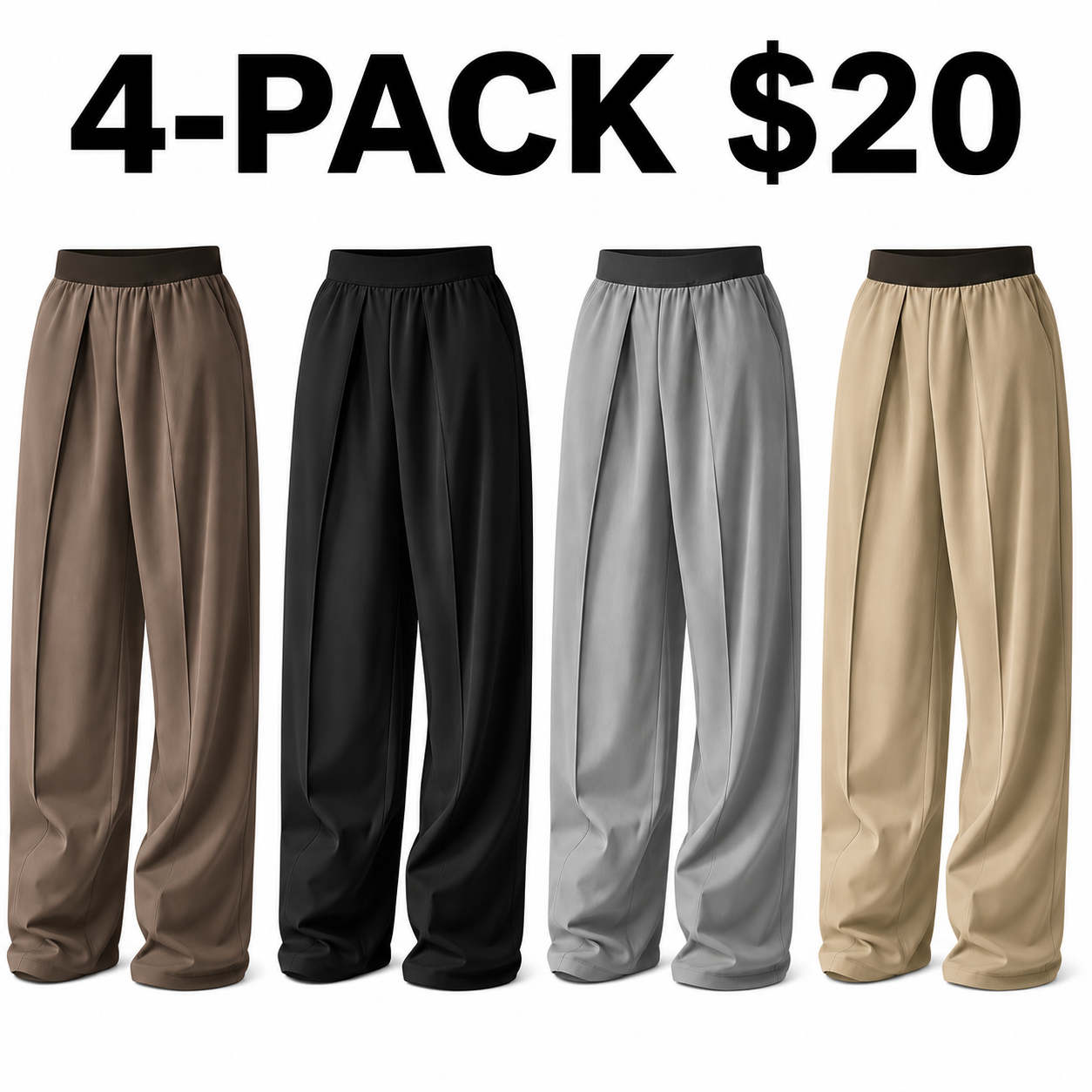 Loose Wide Leg Pants - Comfortable & Stylish High-Waisted Design for Everyday Wear